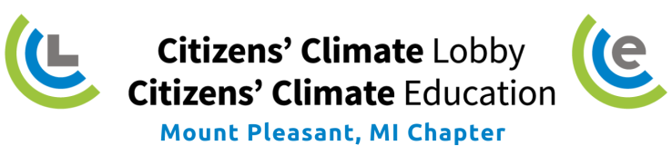 Mt Pleasant Citizen's Climate Lobby Citizen's Climate Education old logo