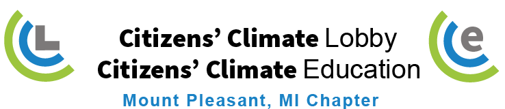 Mt Pleasant Citizen's Climate Lobby Citizen's Climate Education old logo